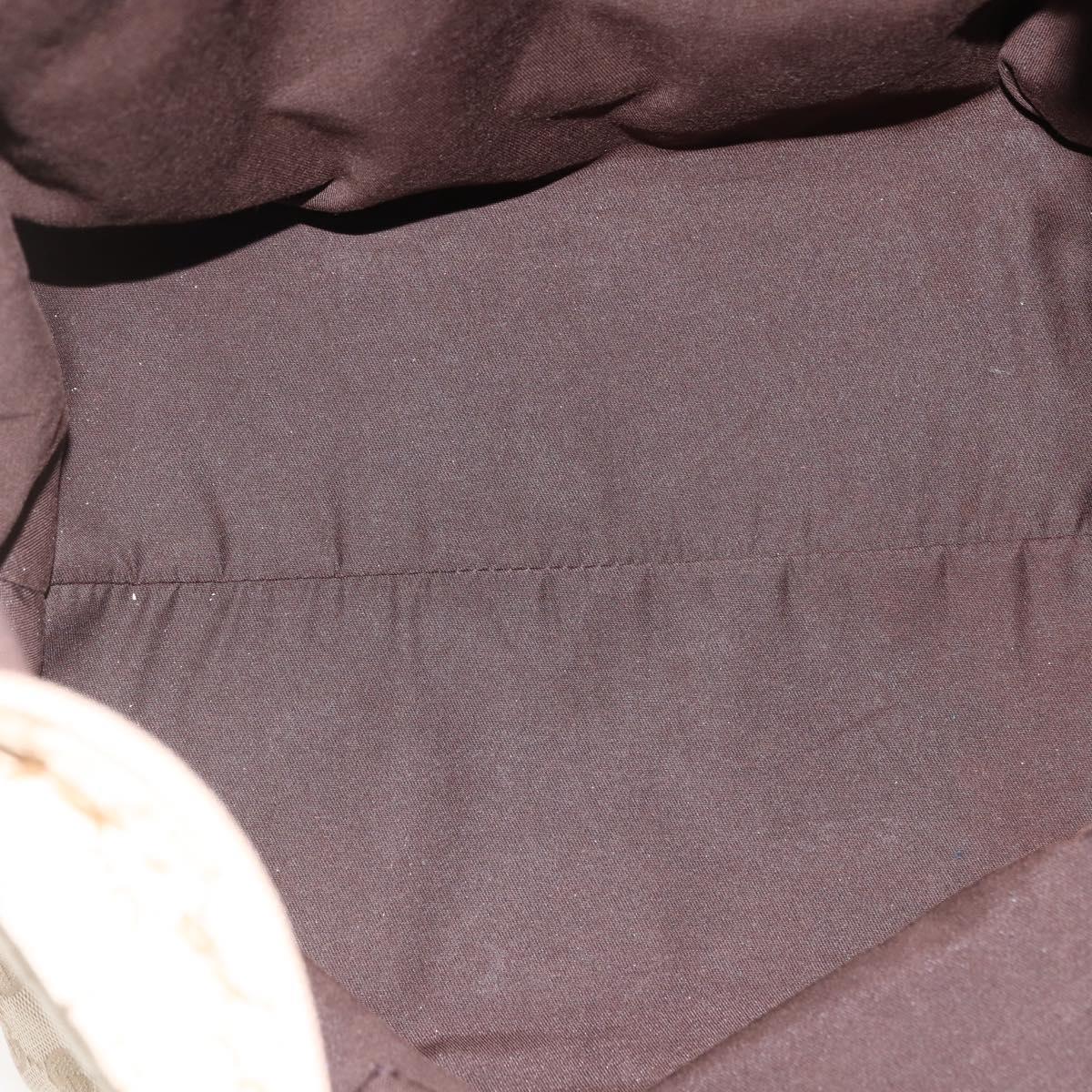 GUCCI GG Canvas Sherry Line Tote Bag Beige Pink 131231 Auth ep13301