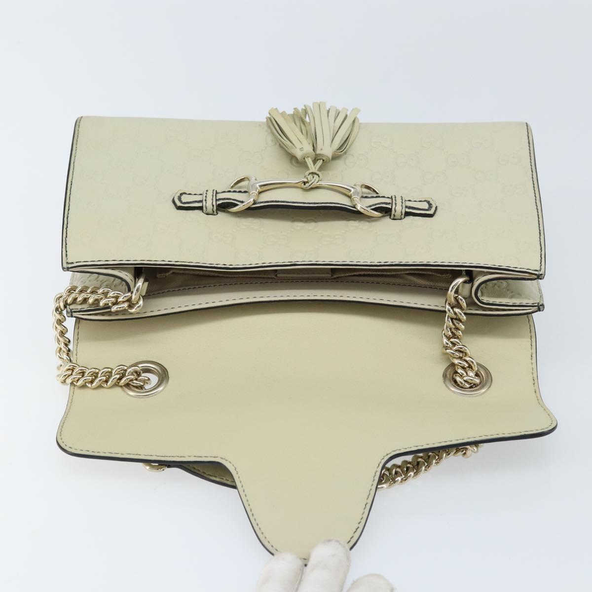 GUCCI GG Canvas Guccissima Horsebit Chain Horsebit Bag 295402 Auth ep13311