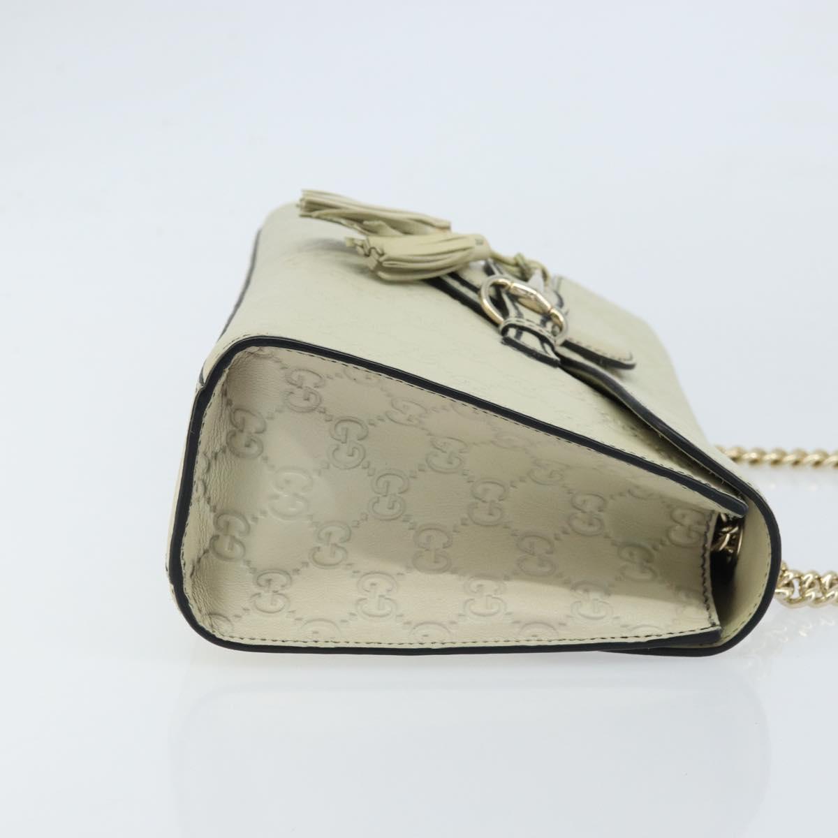 GUCCI GG Canvas Guccissima Horsebit Chain Horsebit Bag 295402 Auth ep13311