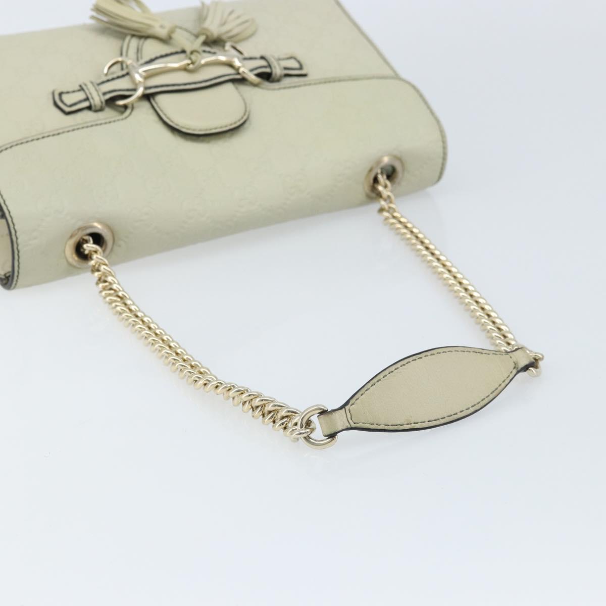 GUCCI GG Canvas Guccissima Horsebit Chain Horsebit Bag 295402 Auth ep13311