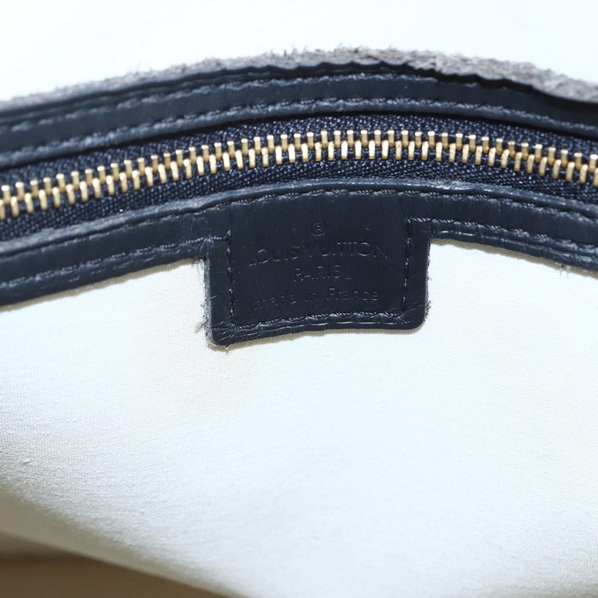 LOUIS VUITTON Monogram Mini Alma Haut Hand Bag Blue M92202 LV Auth ep13315A