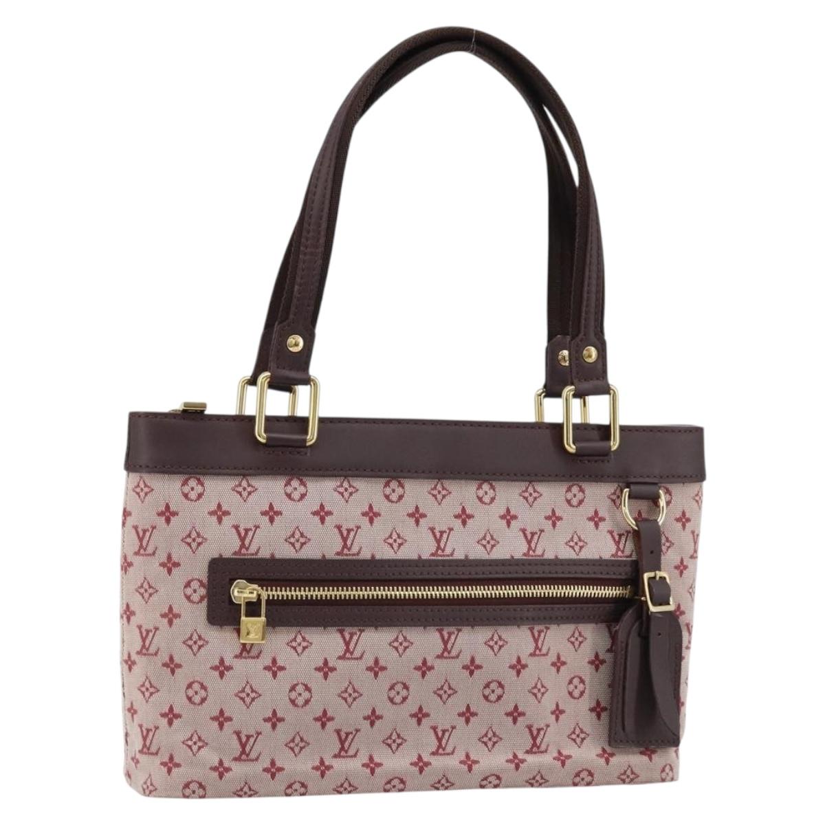 LOUIS VUITTON Monogram Mini Lucille PM Hand Bag Red M92678 LV Auth ep13329