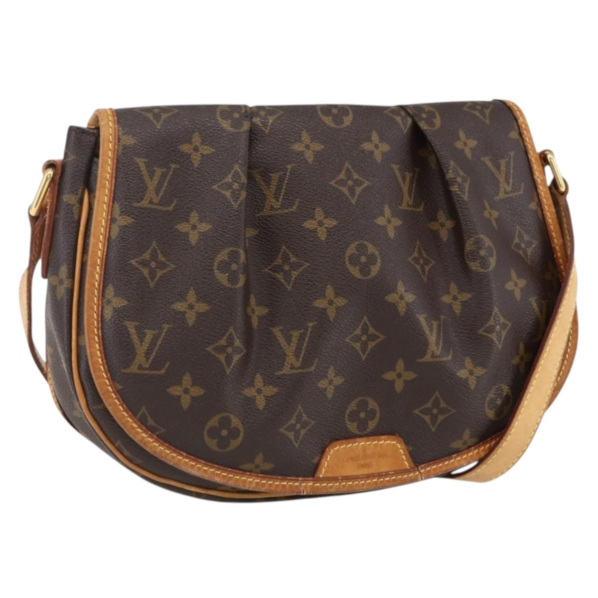 LOUIS VUITTON Monogram Menilmontant PM Shoulder Bag M40474 LV Auth ep13331