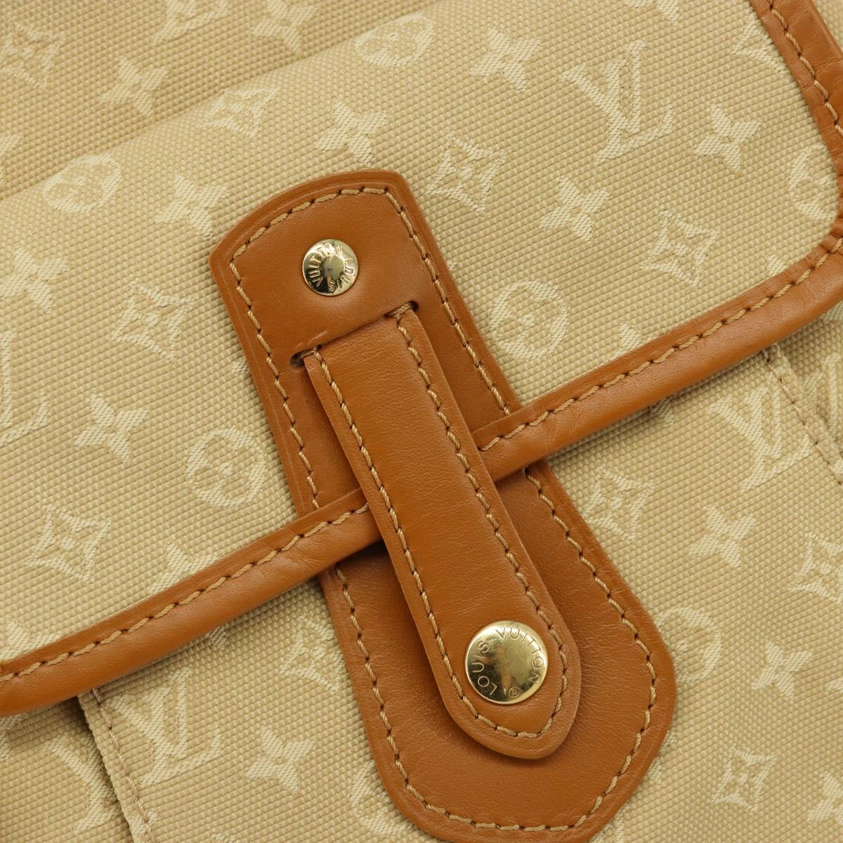 LOUIS VUITTON Monogram Mini Buzas Marie Kate Bag Beige M92323 LV Auth ep13336