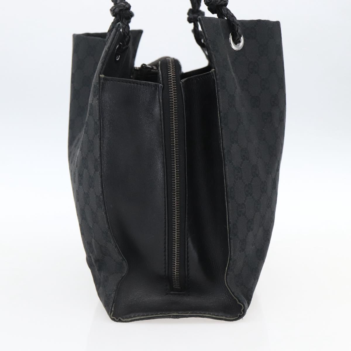 GUCCI GG Canvas Tote Bag Black 109140 Auth ep13339