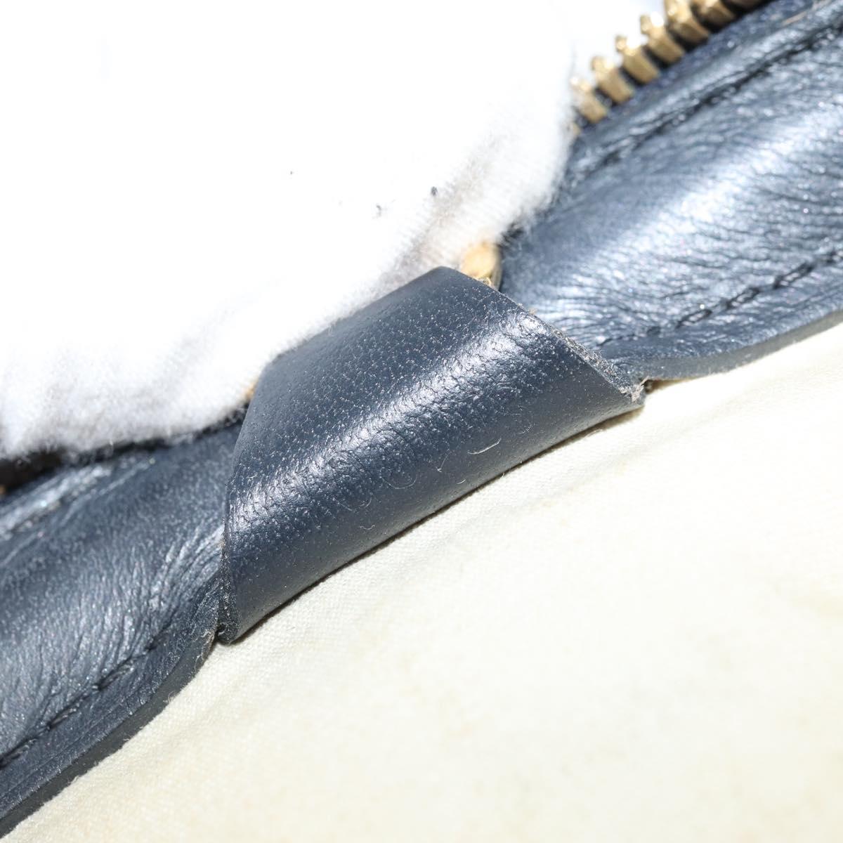 LOUIS VUITTON Monogram Mini Josephine PM Hand Bag Blue M92049 LV Auth ep13340