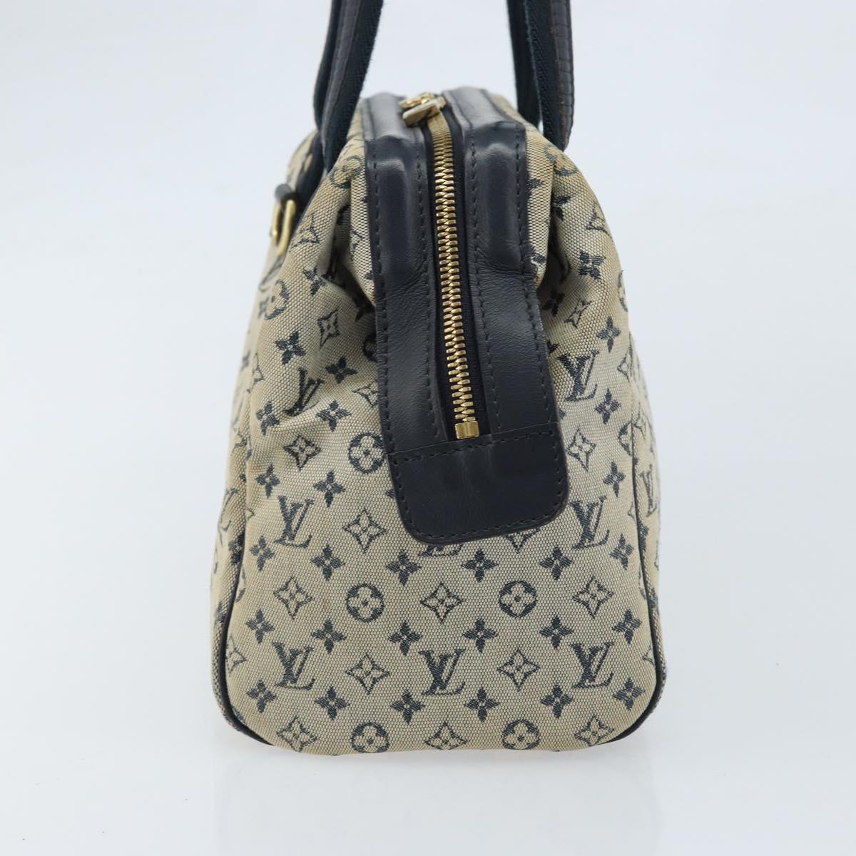 LOUIS VUITTON Monogram Mini Josephine PM Hand Bag Blue M92049 LV Auth ep13340