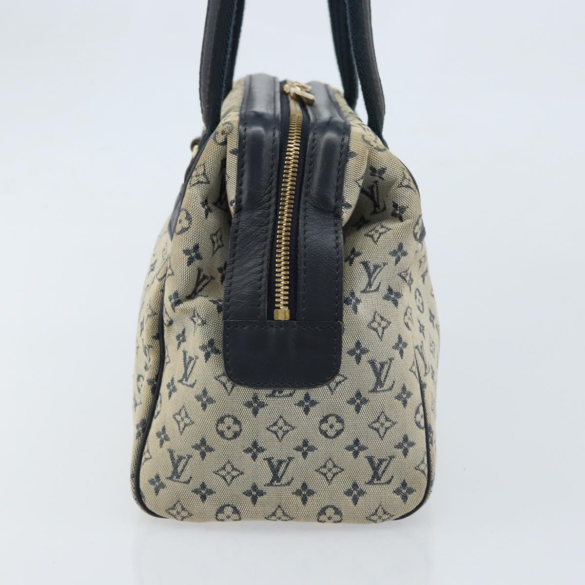 LOUIS VUITTON Monogram Mini Josephine PM Hand Bag Blue M92049 LV Auth ep13340