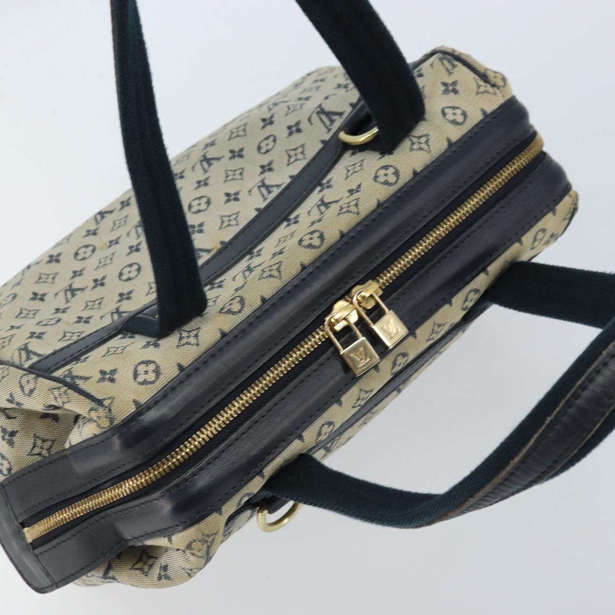 LOUIS VUITTON Monogram Mini Josephine PM Hand Bag Blue M92049 LV Auth ep13340