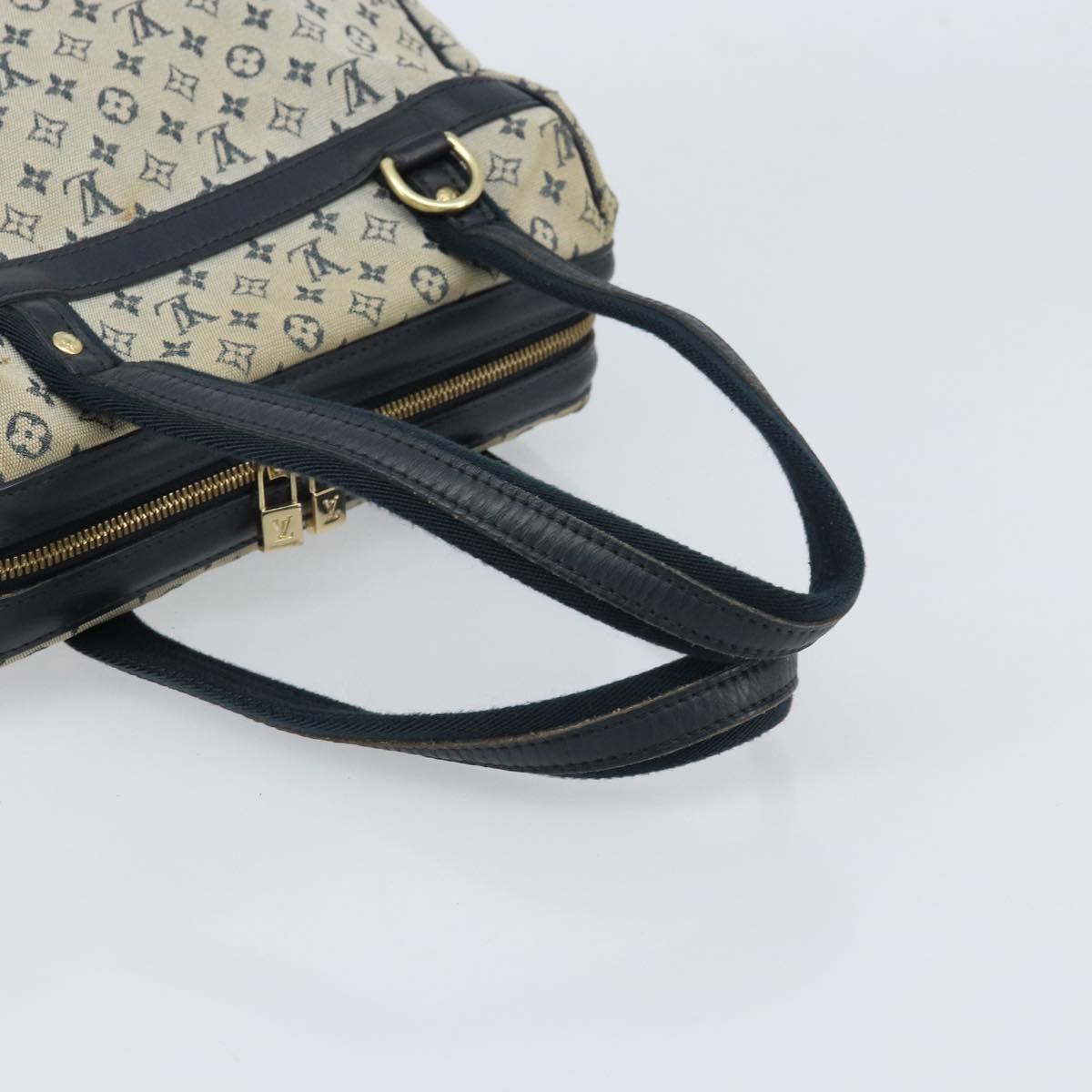 LOUIS VUITTON Monogram Mini Josephine PM Hand Bag Blue M92049 LV Auth ep13340