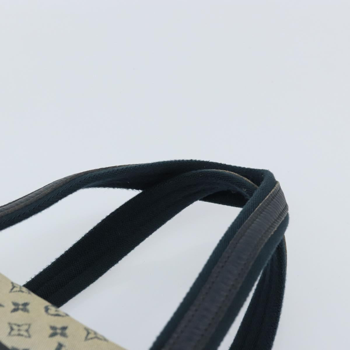 LOUIS VUITTON Monogram Mini Josephine PM Hand Bag Blue M92049 LV Auth ep13340