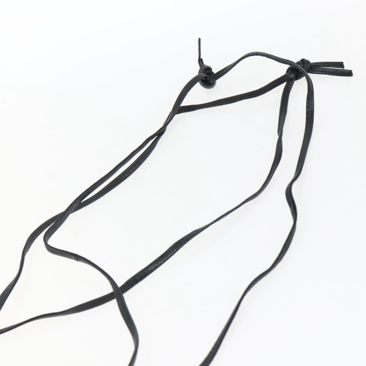 BOTTEGA VENETA INTRECCIATO Shoulder Bag Leather Black Gold Auth ep13348