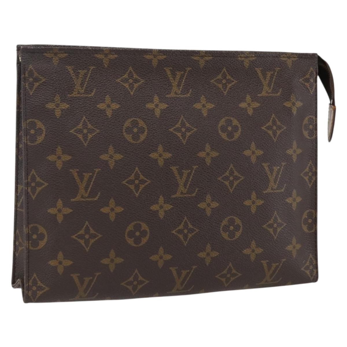 LOUIS VUITTON Monogram Poche Toilette 26 Pouch M47542 LV Auth ep13350