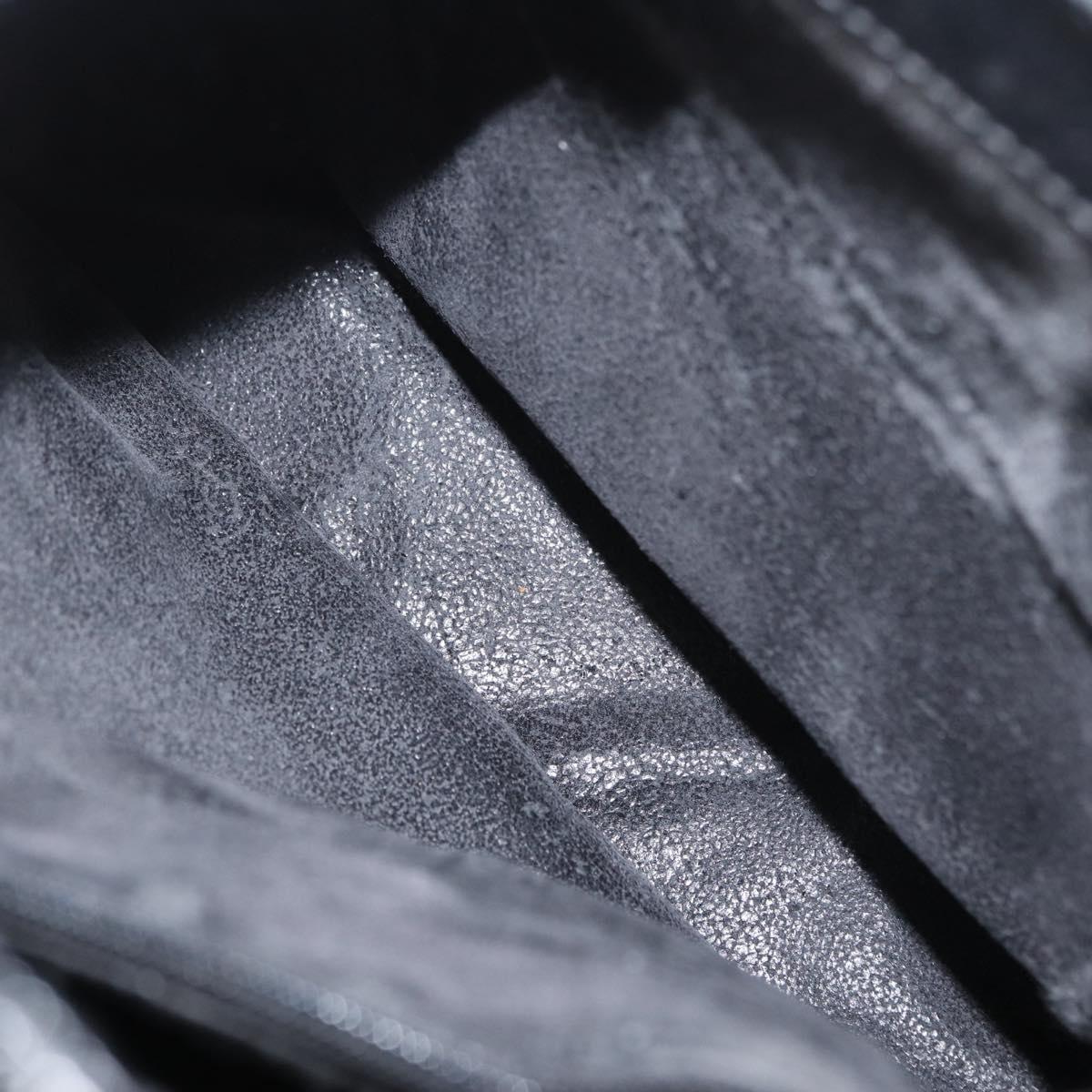 GUCCI Bamboo Tote Bag Leather Black Gold 002 0260 Auth ep13352