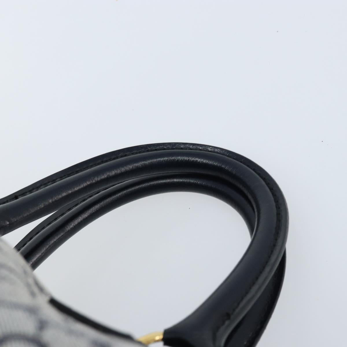 CELINE C Sulky Boston Bag Canvas Navy Gold Auth ep13370