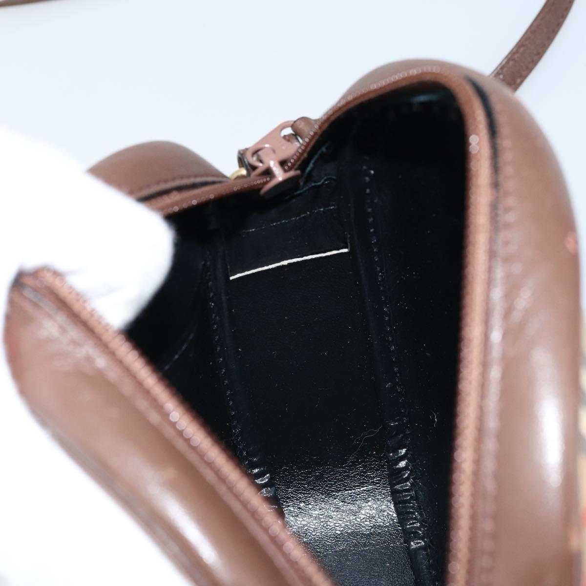 Burberrys Nova Check Shoulder Bag Canvas Beige Gold Auth ep13392