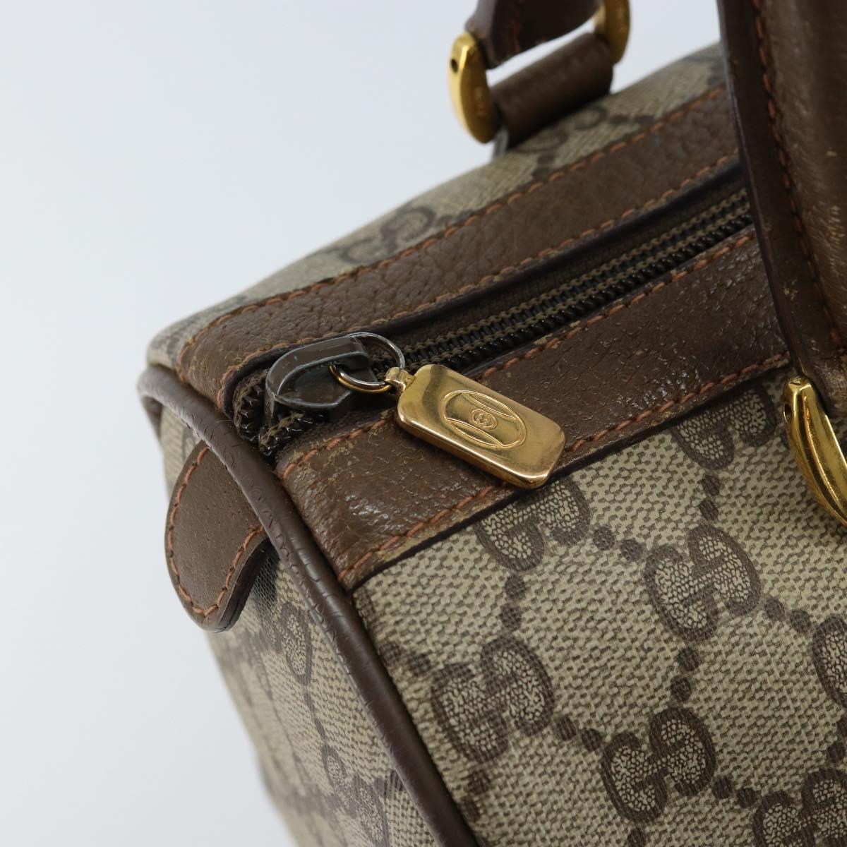 GUCCI GG Supreme Web Sherry Line Bag PVC Beige Gold 39 02 006 Auth ep13397