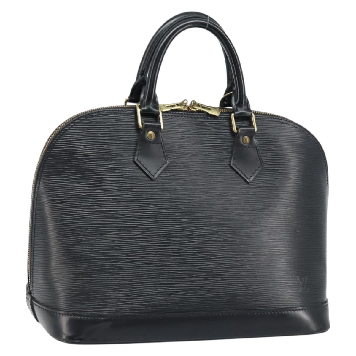 LOUIS VUITTON Epi Alma Hand Bag Black M52142 LV Auth ep13410