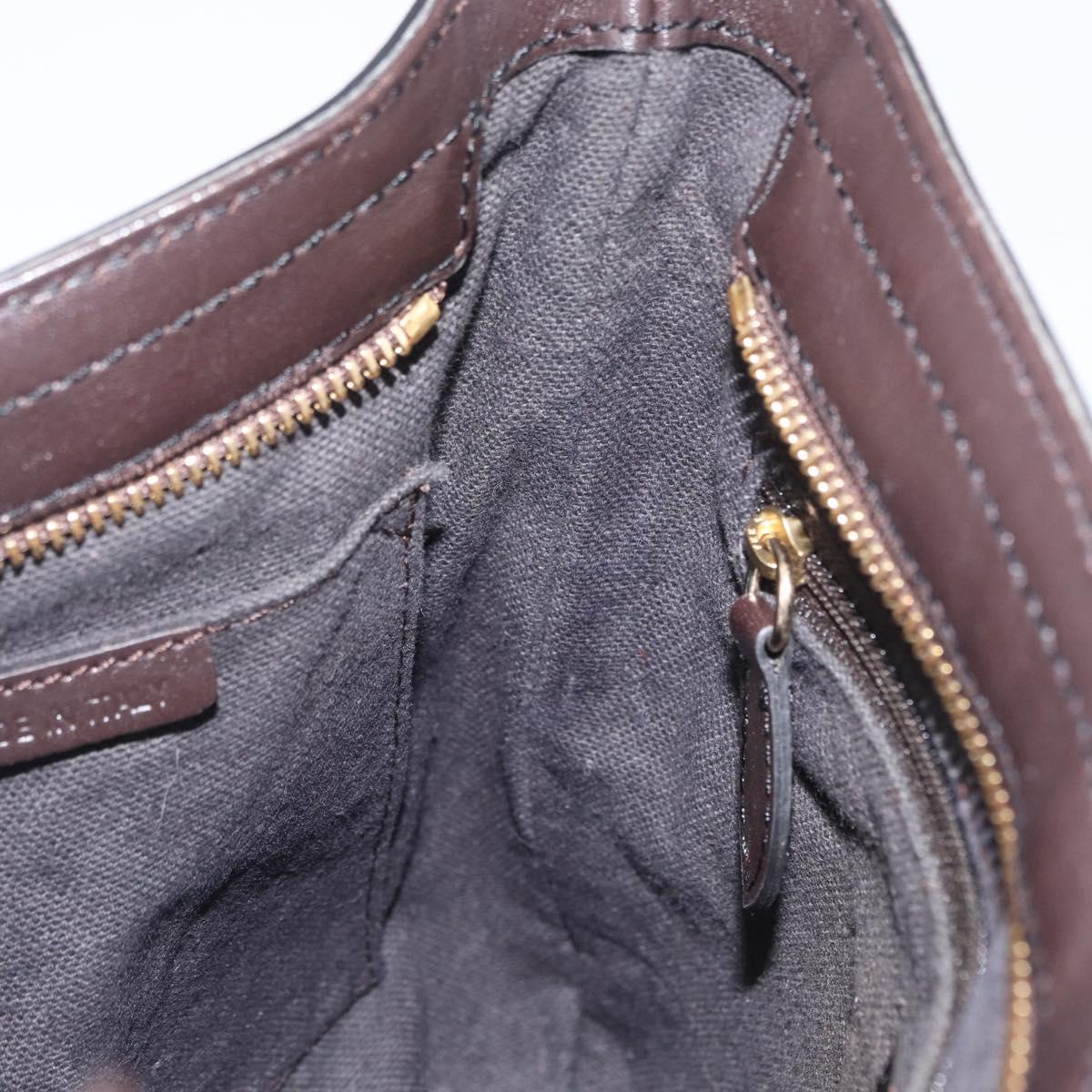 BURBERRY Nova Check Shoulder Bag PVC Beige Gold Auth ep13421V