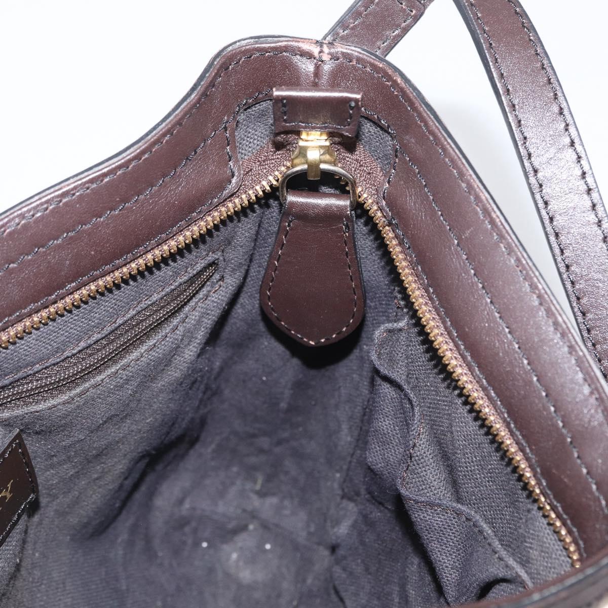 BURBERRY Nova Check Shoulder Bag PVC Beige Gold Auth ep13421V