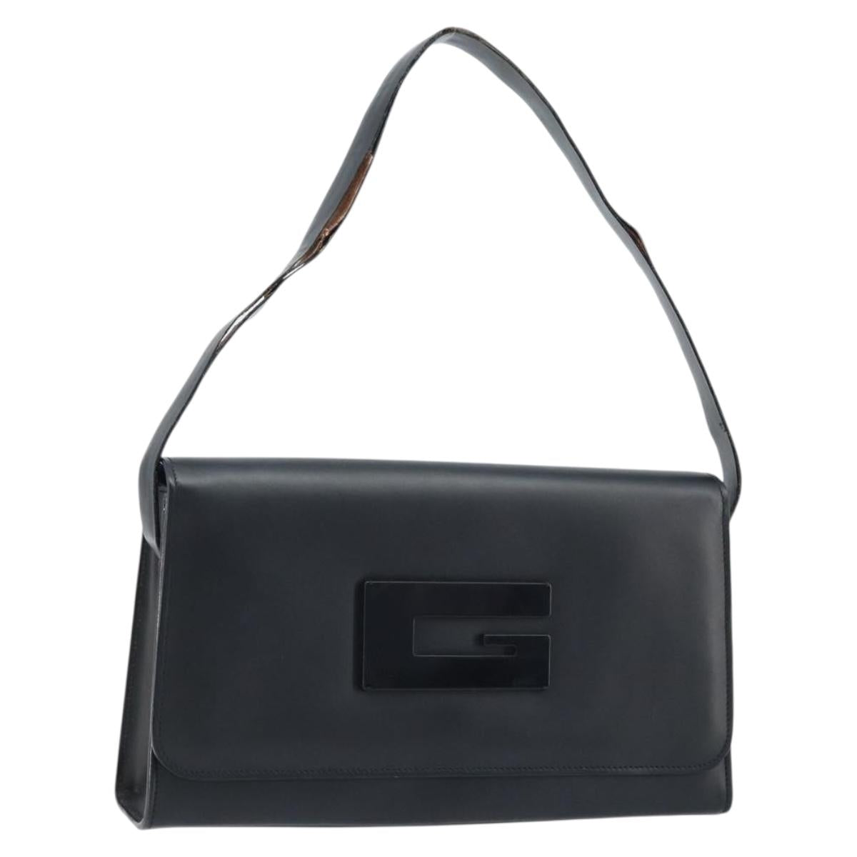 GUCCI Shoulder Bag Leather Black 001 3063 Auth ep13432