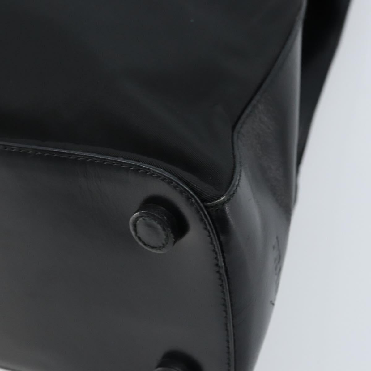 PRADA Shoulder Bag Nylon Black Silver Auth ep13436