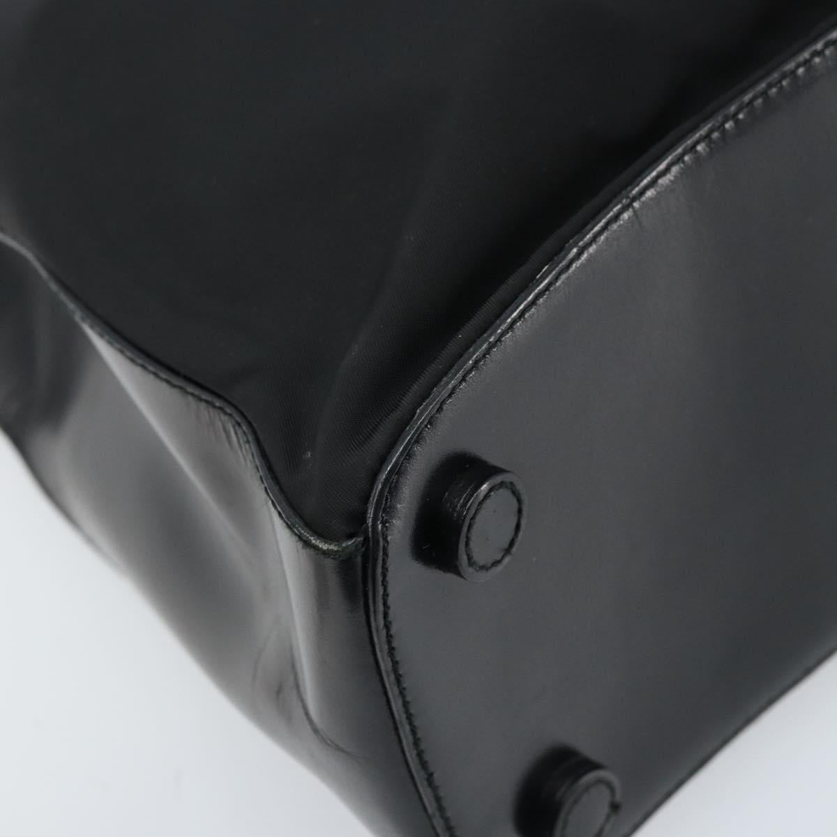 PRADA Shoulder Bag Nylon Black Silver Auth ep13436