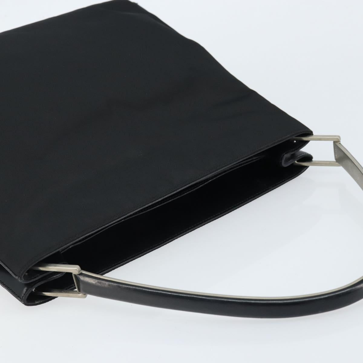 PRADA Shoulder Bag Nylon Black Silver Auth ep13436