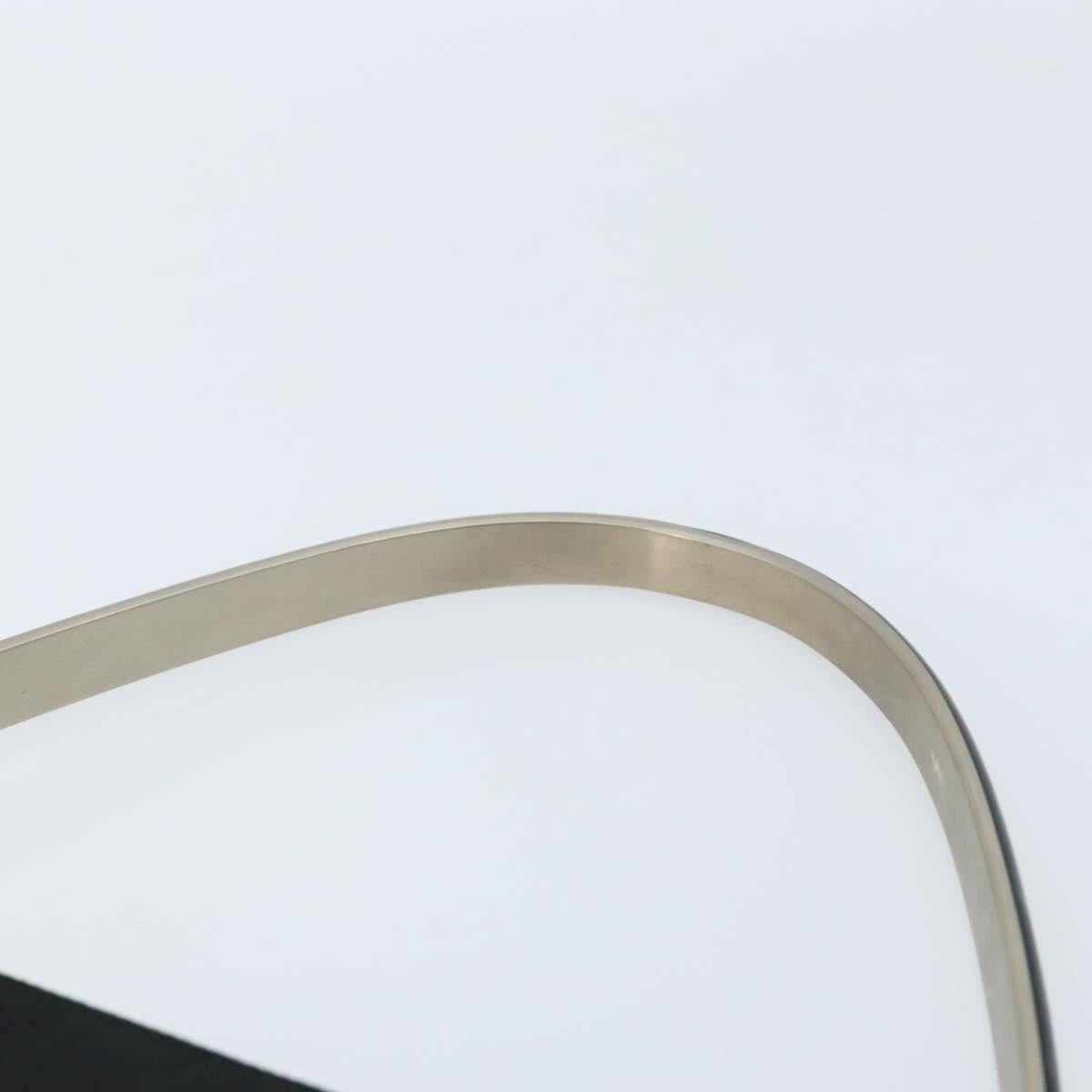 PRADA Shoulder Bag Nylon Black Silver Auth ep13436