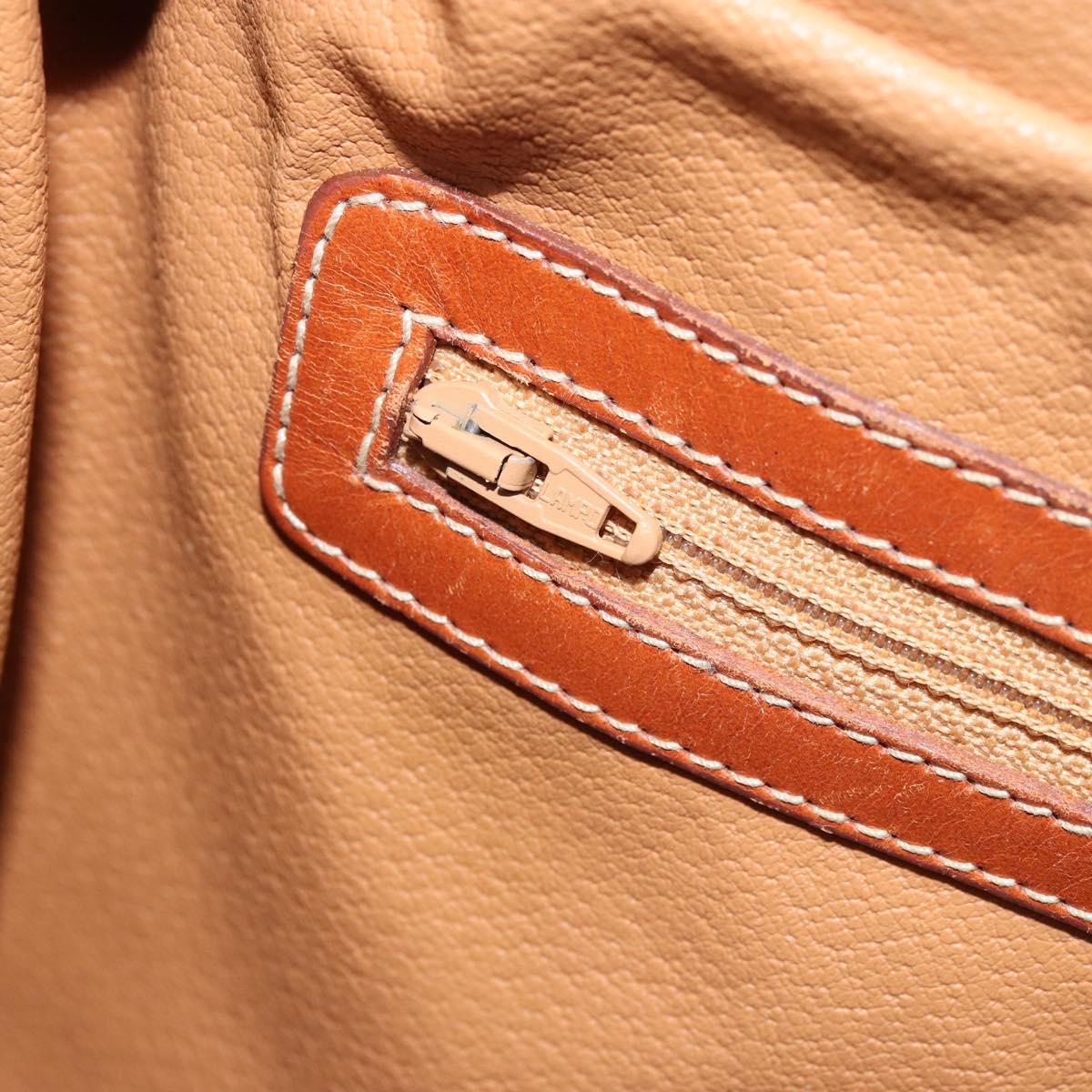 CELINE Macadam Canvas Shoulder Bag PVC Leather Brown Gold Auth ep13438