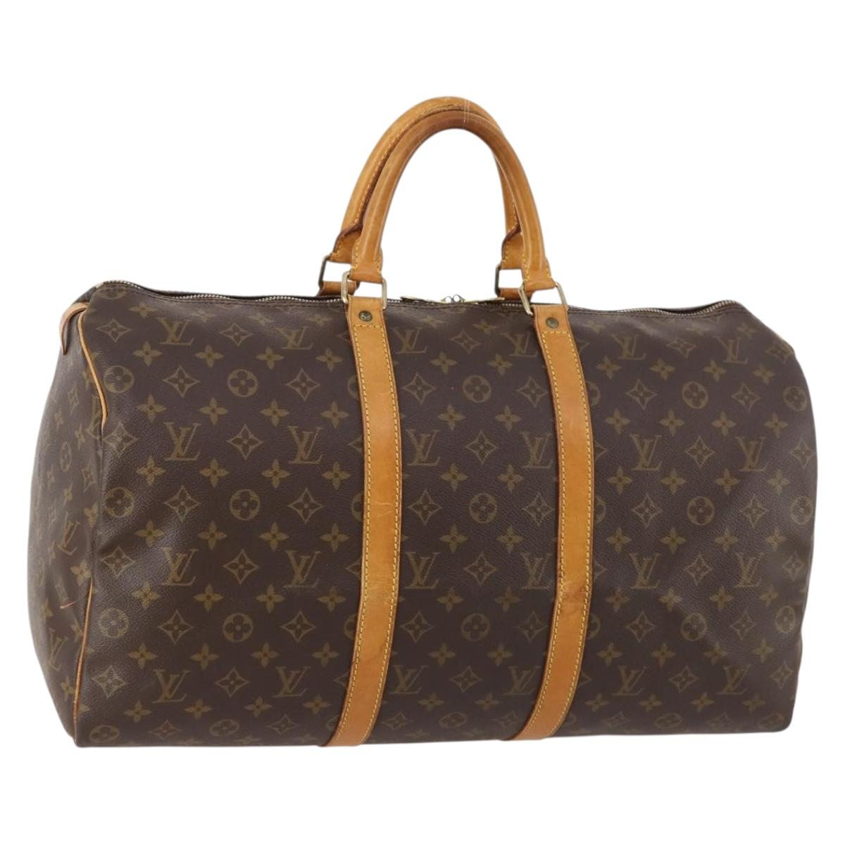 LOUIS VUITTON Monogram Keepall 50 Boston Bag M41426 LV Auth ep13441