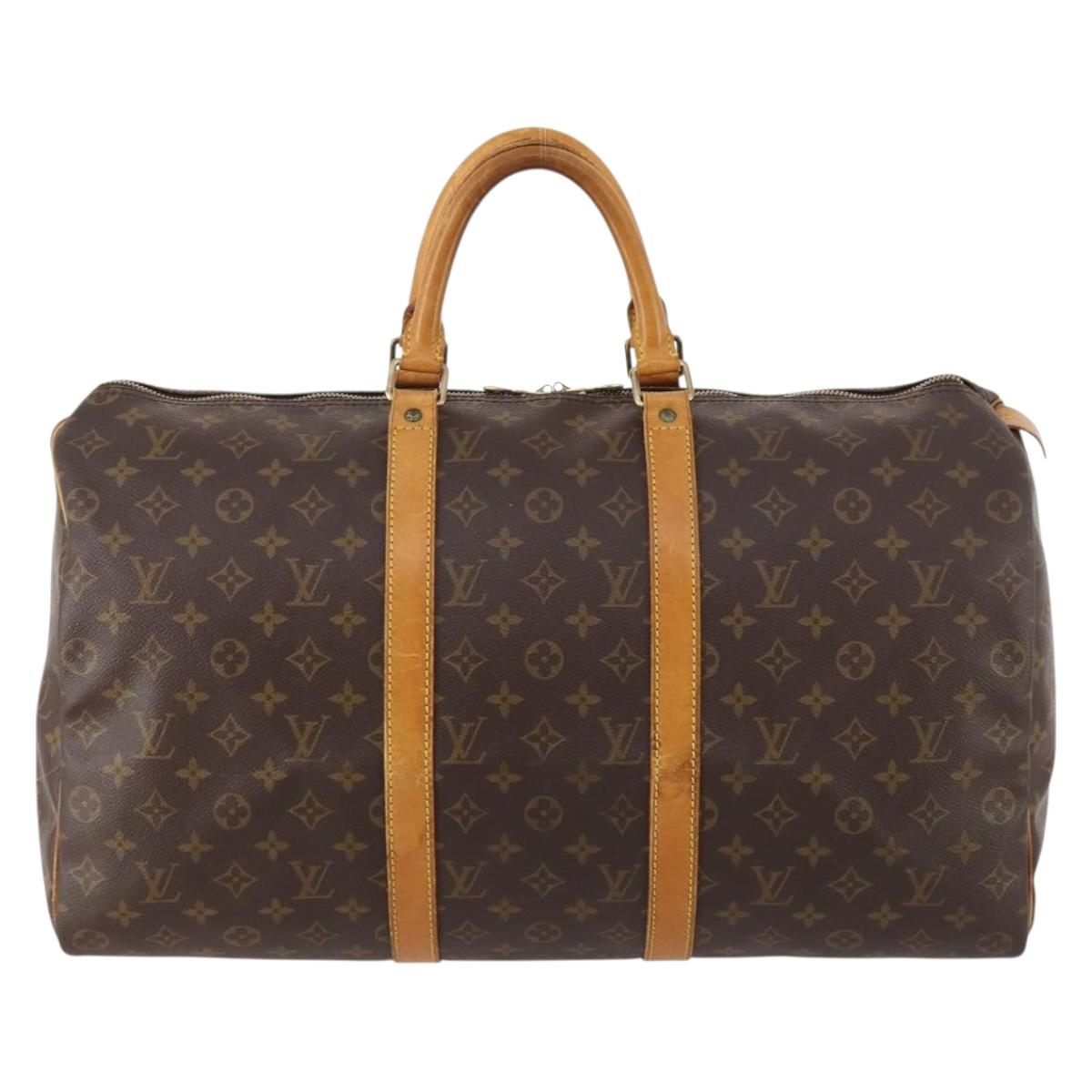 LOUIS VUITTON Monogram Keepall 50 Boston Bag M41426 LV Auth ep13441