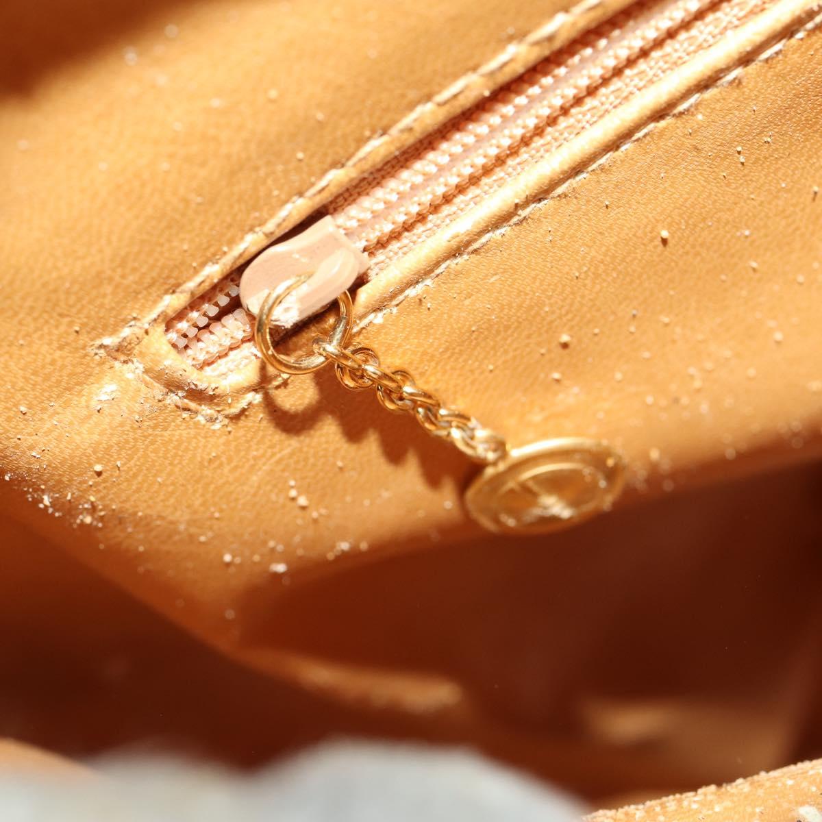 GUCCI Bamboo Shoulder Bag Suede Brown Gold 002 1434 0259 Auth ep13442