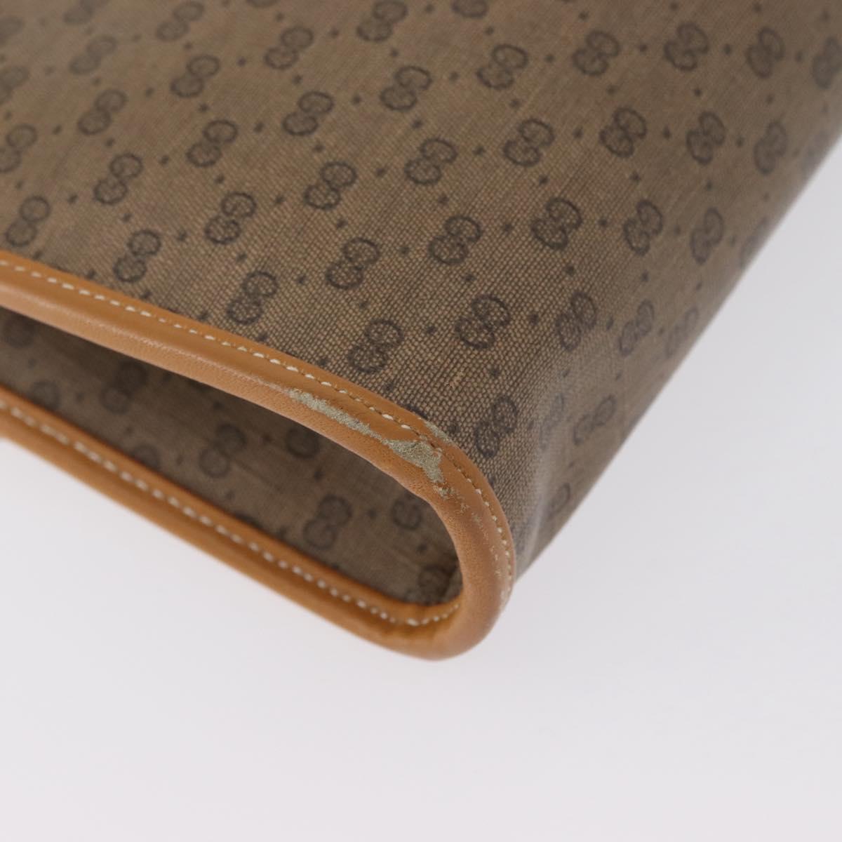 GUCCI Micro GG Supreme Shoulder Bag PVC Beige Gold 004 58 0264 Auth ep13447