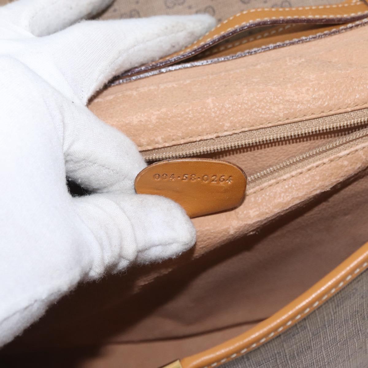 GUCCI Micro GG Supreme Shoulder Bag PVC Beige Gold 004 58 0264 Auth ep13447