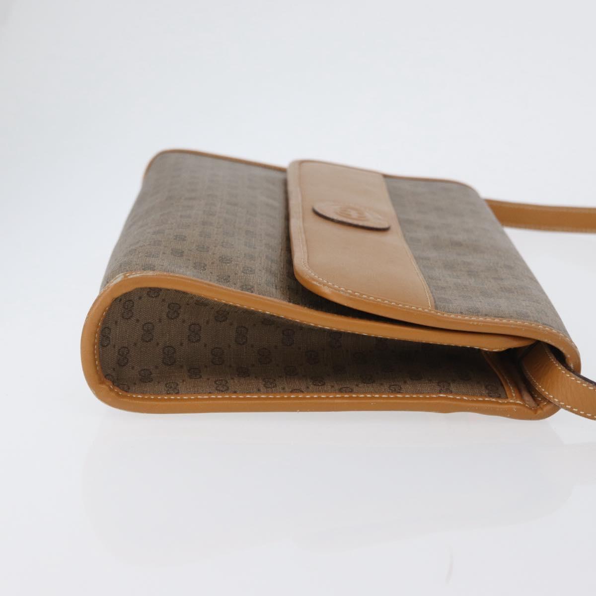 GUCCI Micro GG Supreme Shoulder Bag PVC Beige Gold 004 58 0264 Auth ep13447