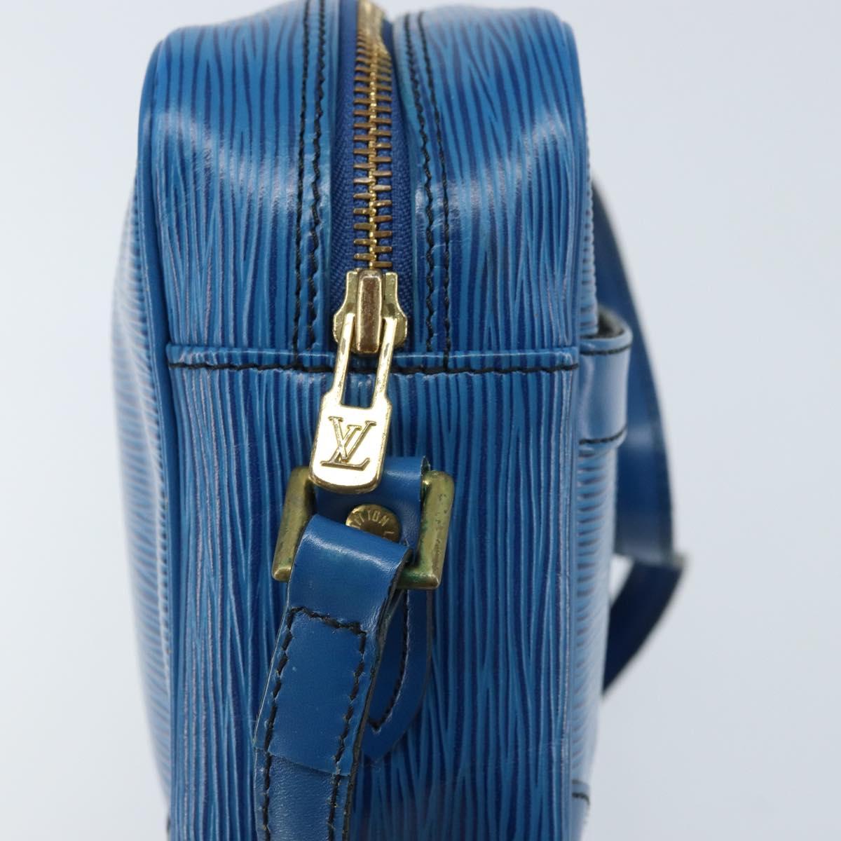 LOUIS VUITTON Epi Trocadero 27 Shoulder Bag Blue M52315 LV Auth ep13452