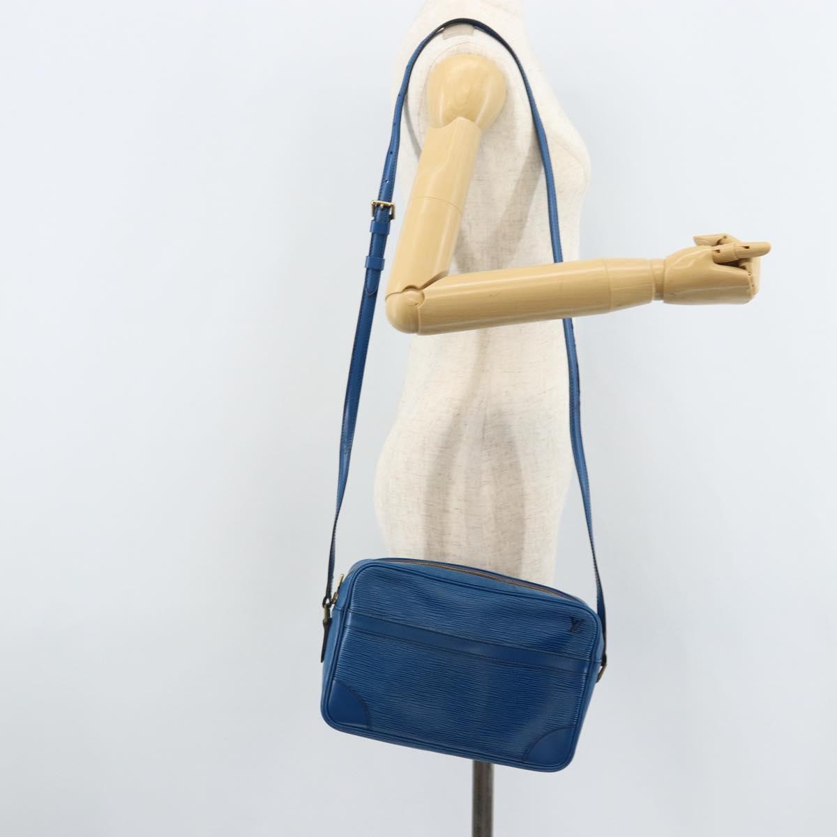 LOUIS VUITTON Epi Trocadero 27 Shoulder Bag Blue M52315 LV Auth ep13452