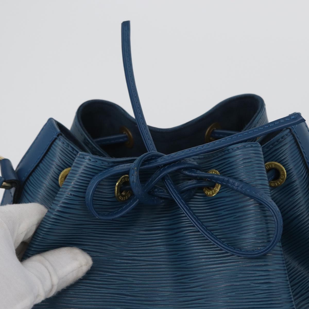 LOUIS VUITTON Epi Petit Noe Shoulder Bag Blue M44105 LV Auth ep13458