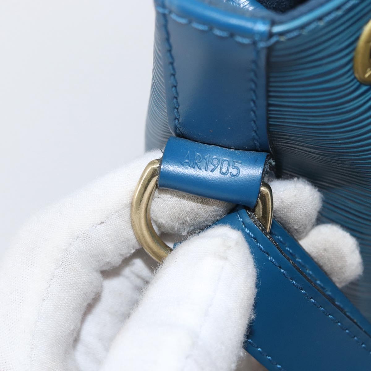 LOUIS VUITTON Epi Petit Noe Shoulder Bag Blue M44105 LV Auth ep13458