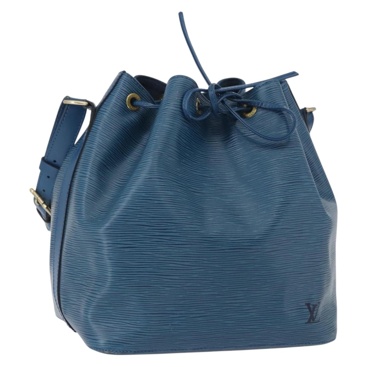LOUIS VUITTON Epi Petit Noe Shoulder Bag Blue M44105 LV Auth ep13458