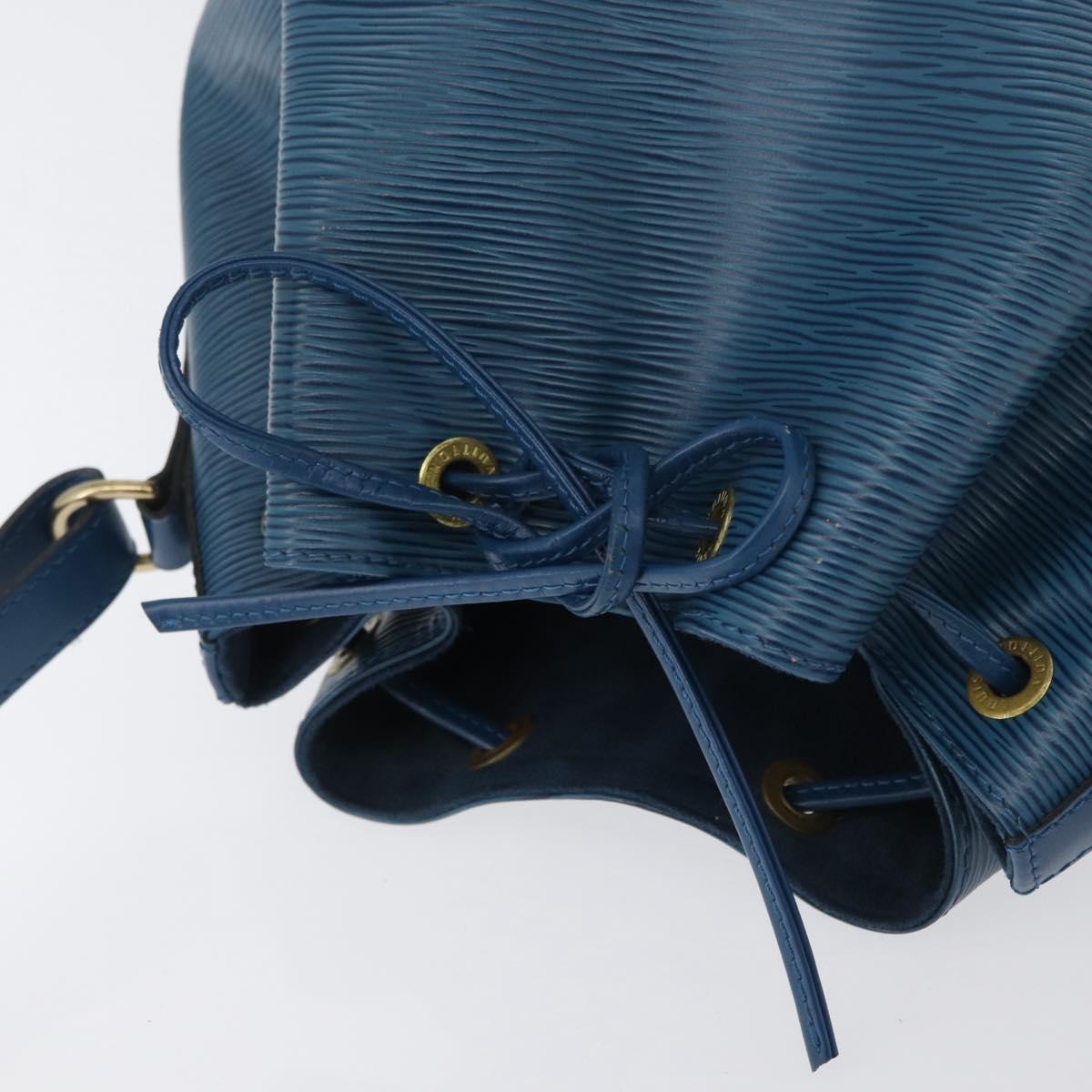 LOUIS VUITTON Epi Petit Noe Shoulder Bag Blue M44105 LV Auth ep13458
