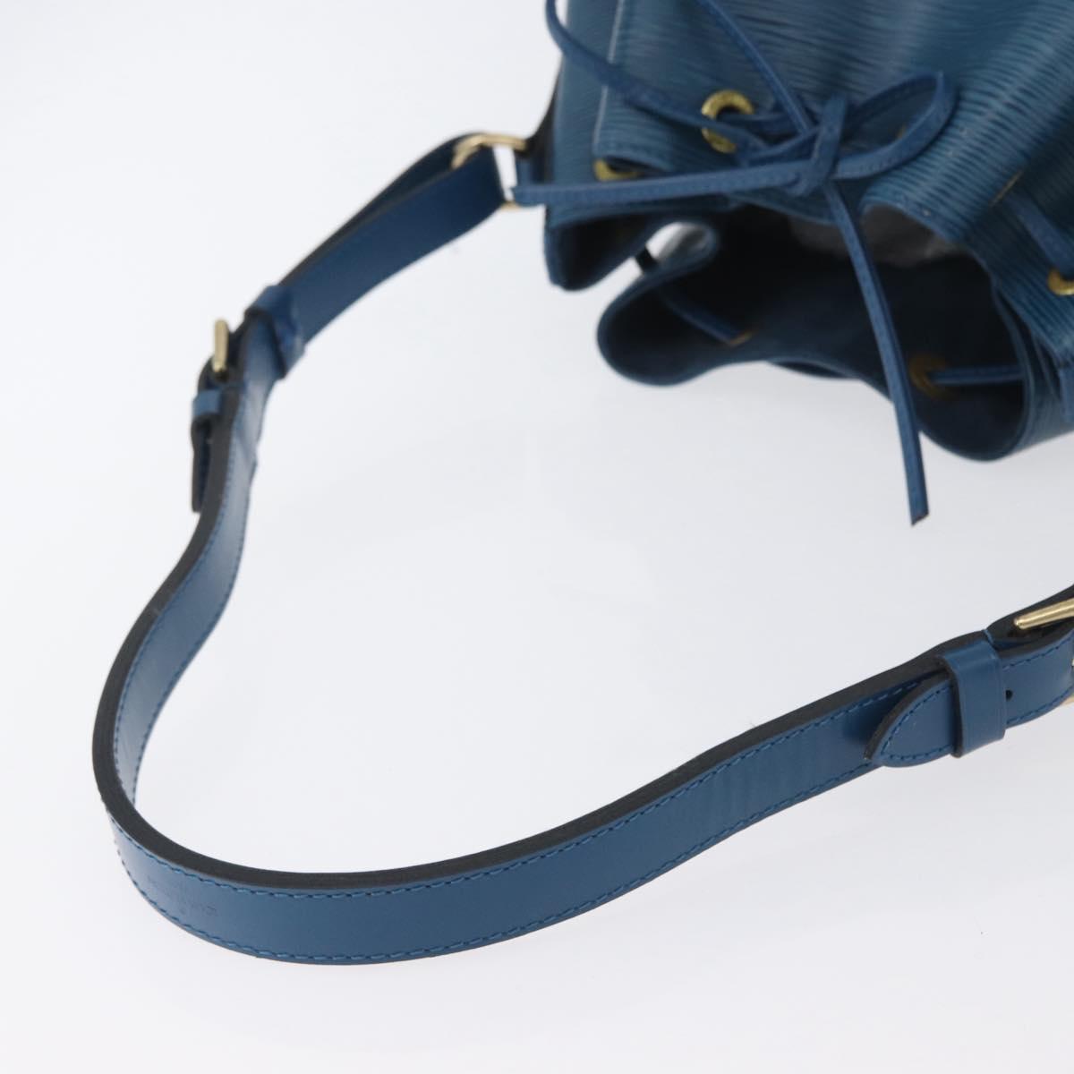 LOUIS VUITTON Epi Petit Noe Shoulder Bag Blue M44105 LV Auth ep13458