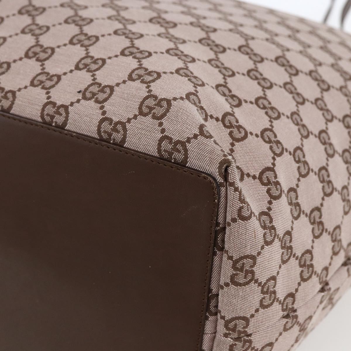 GUCCI GG Canvas Tote Bag Pink Gold 002 1097 Auth ep13463