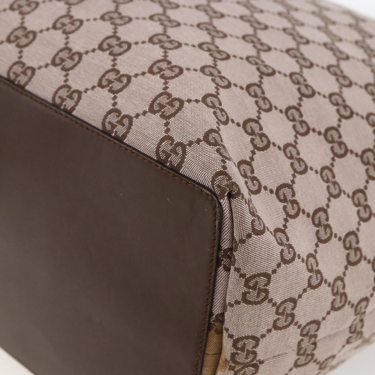 GUCCI GG Canvas Tote Bag Pink Gold 002 1097 Auth ep13463