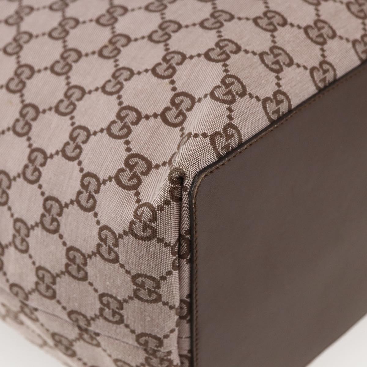 GUCCI GG Canvas Tote Bag Pink Gold 002 1097 Auth ep13463