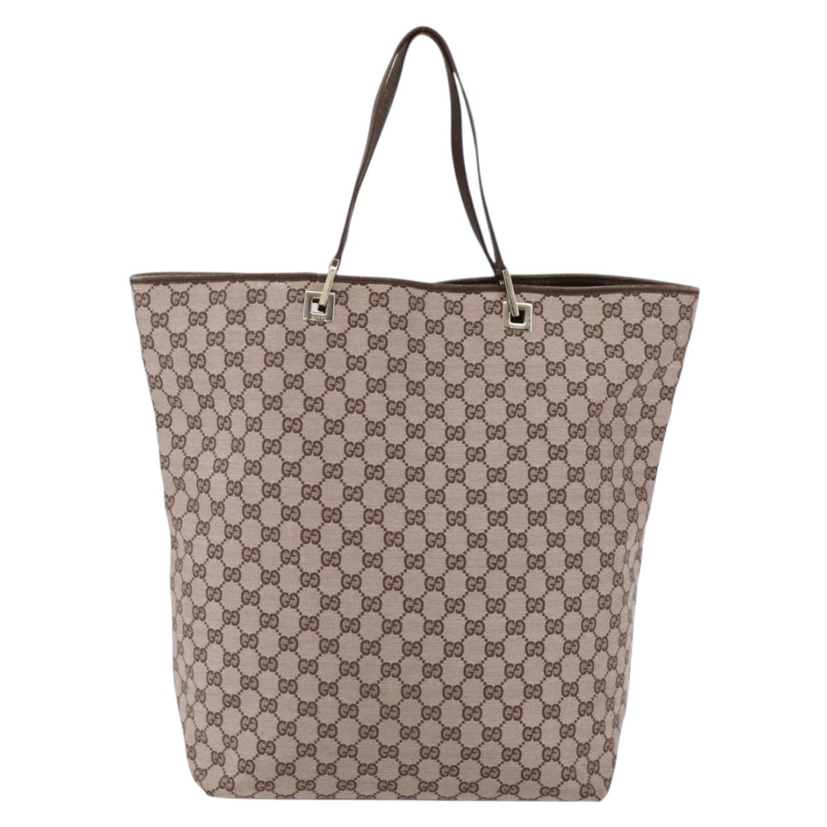 GUCCI GG Canvas Tote Bag Pink Gold 002 1097 Auth ep13463