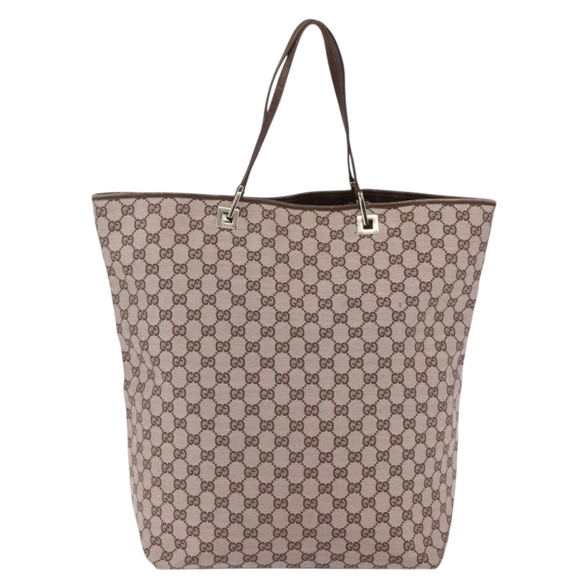 GUCCI GG Canvas Tote Bag Pink Gold 002 1097 Auth ep13463