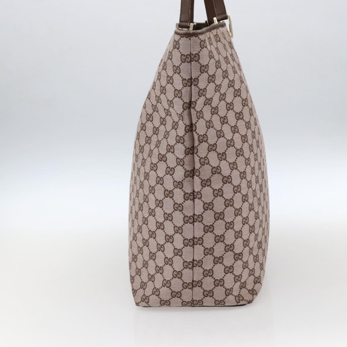 GUCCI GG Canvas Tote Bag Pink Gold 002 1097 Auth ep13463