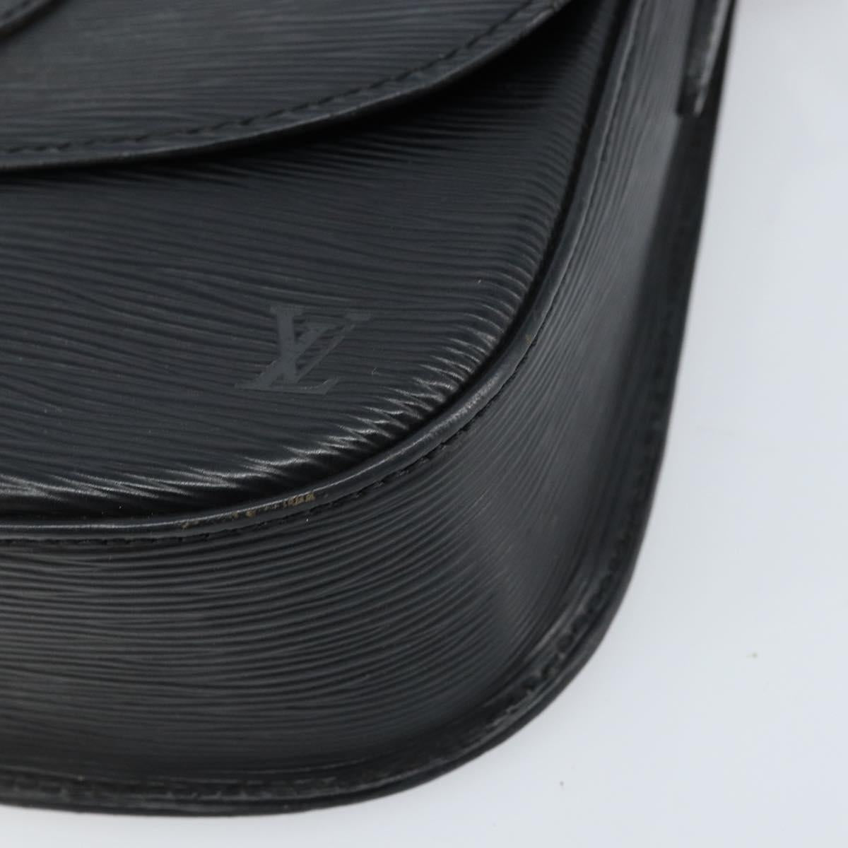 LOUIS VUITTON Epi Saint Cloud GM Shoulder Bag Black Noir M52192 LV Auth ep13485